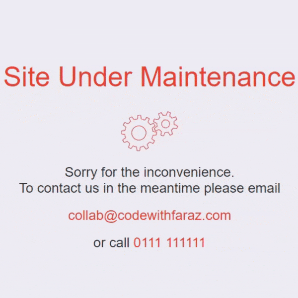 creating a maintenance page that delights users a guide to using html and css.gif